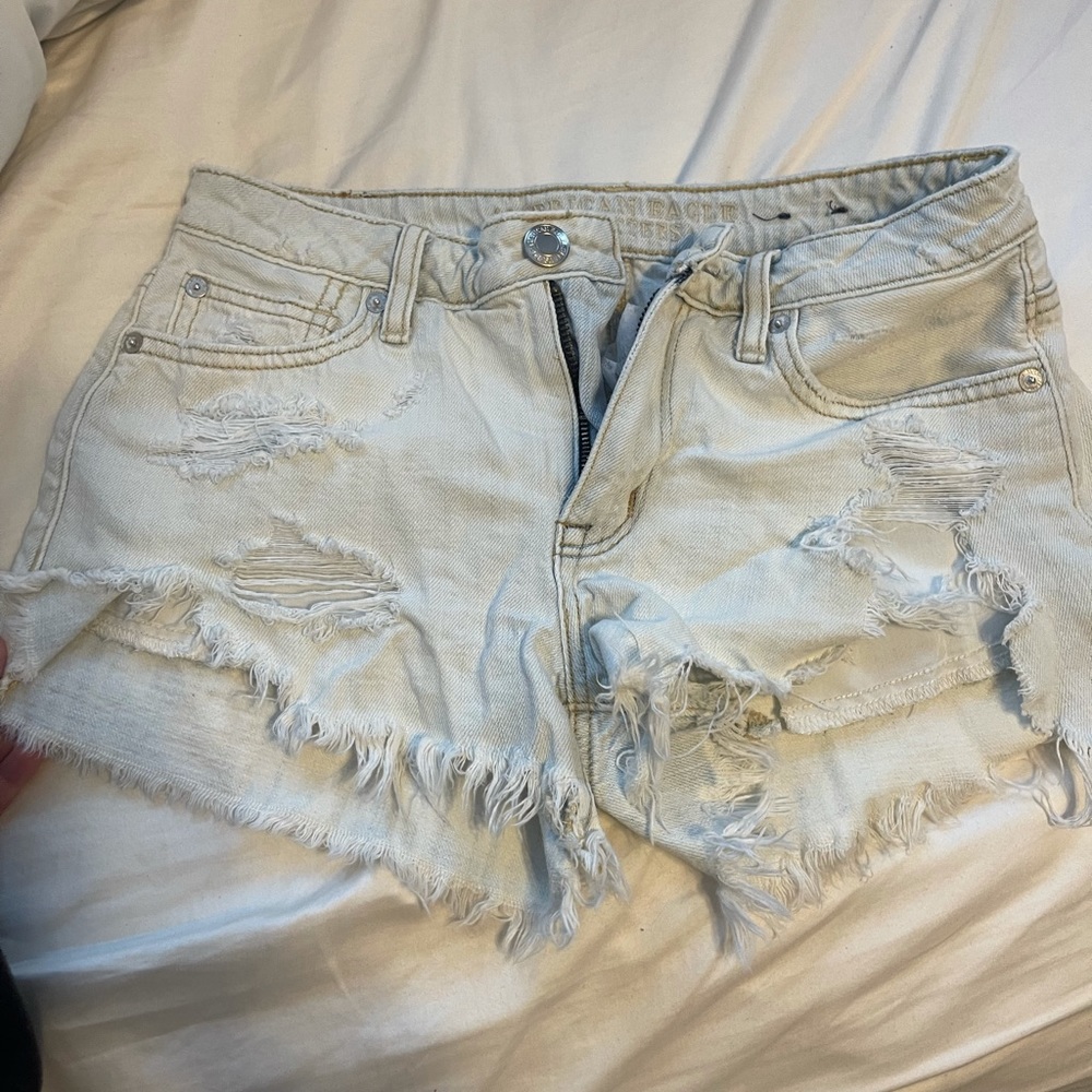 ripped jean shorts